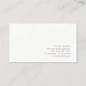 Carte De Visite Géométrique Or Professionnel tendance (Dos)