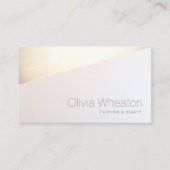 Carte De Visite Géométrique Or Professionnel tendance (Devant)