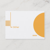 Carte De Visite Géométrique orange - potelé (Dos)