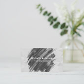 Carte De Visite Géométrique | Peinture brossée (Debout devant)