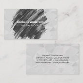 Carte De Visite Géométrique | Peinture brossée (Devant / Derrière)