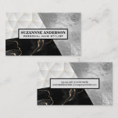 Carte De Visite Géométrique | Pile | Marbre (Devant / Derrière)