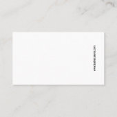 Carte de visite géométrique renversant de (Dos)