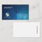 Carte de visite géométrique renversant de (Devant / Derrière)