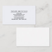 Carte De Visite Géométrique simple et professionnel (Devant / Derrière)