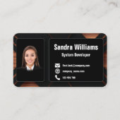 Carte de visite géométrique unique 7 (Devant)