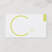 Carte De Visite Géométrique vert - Busihness (Dos)