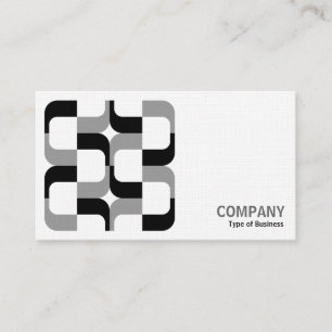 Carte De Visite Geometropolis - 020614 - Noir et gris (lin)
