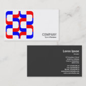 Carte De Visite Geometropolis - 020614 - Rouge et Bleu (Devant / Derrière)