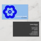 Carte De Visite Geometropolis - 290514(3) - Nuances de bleu (Devant / Derrière)