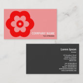 Carte De Visite Geometropolis - 290514(3) - Rouge et rose (Devant / Derrière)