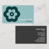 Carte De Visite Géométropolis - 290514(3) - Tons de vert (Devant / Derrière)