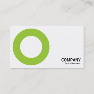 Carte De Visite Geometropolis - Bold Circle - Martian Green