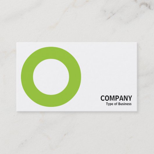 Carte De Visite Geometropolis - Bold Circle - Martian Green (Devant)