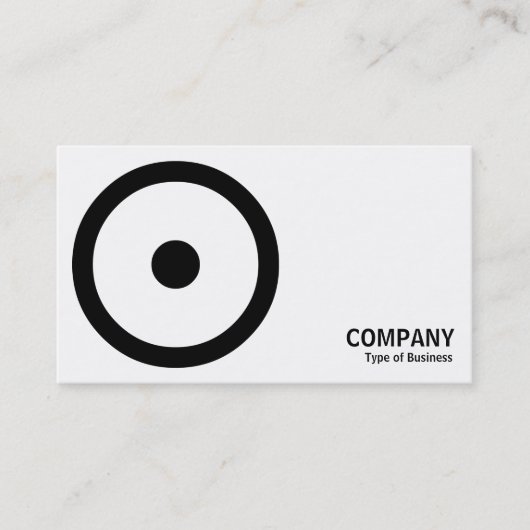 Carte De Visite Géométropolis - Cercle centré - Noir (Devant)