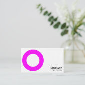 Carte De Visite Géométropolis - Cercle gras - Magenta (Debout devant)