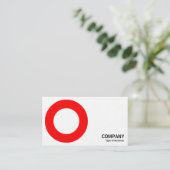 Carte De Visite Géométropolis - Cercle gras - Rouge (Debout devant)