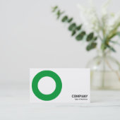 Carte De Visite Géométropolis - Cercle gras - Vert herbe (Debout devant)