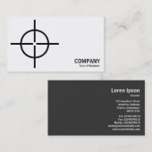 Carte De Visite Géométropolis - Cosshairs ronds - Noir (Devant / Derrière)