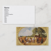 Carte De Visite George Stubbs | Reapers, 1795 (émail sur biscuit e (Devant / Derrière)