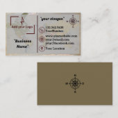 Carte de visite géospatial/d'arpenteur (Devant / Derrière)