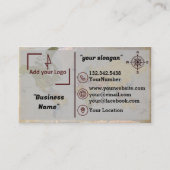 Carte de visite géospatial/d'arpenteur (Devant)