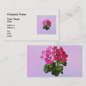 Carte De Visite Géranium magenta (Devant / Derrière)