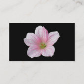 Carte De Visite Géranium rose - Noir (Dos)