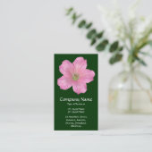 Carte De Visite Géranium rose - Vert foncé (Debout devant)