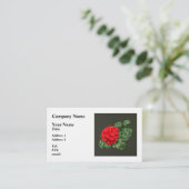 Carte De Visite Géranium rouge brillant (Debout devant)