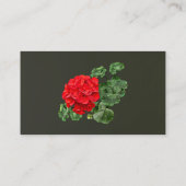 Carte De Visite Géranium rouge brillant (Dos)