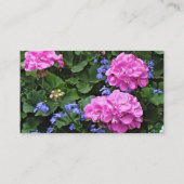 Carte De Visite Geraniums et Periwinkle (Dos)