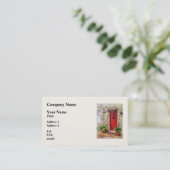 Carte De Visite Geraniums par Red Door (Debout devant)