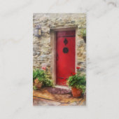 Carte De Visite Geraniums par Red Door (Dos)