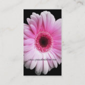 Carte De Visite Gerbera rose (Dos)