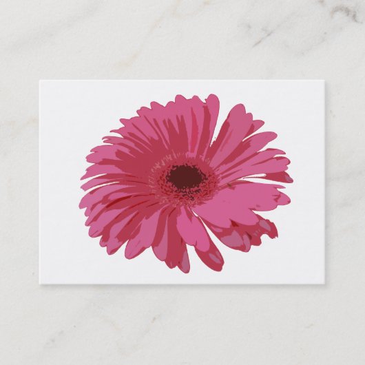 Carte De Visite Gerbera rose Co ACEO (Devant)