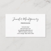 Carte De Visite Gerbera Rose Daisies Élégante Photographie (Dos)