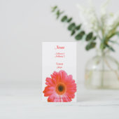 Carte De Visite Gerbera rouge (Debout devant)