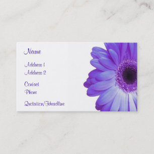 Carte De Visite Gerbera violet