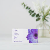 Carte De Visite Gerbera violet (Debout devant)