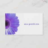 Carte De Visite Gerbera violet (Dos)