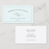 Carte De Visite Gériatrie Travailleur Social Main (Devant / Derrière)