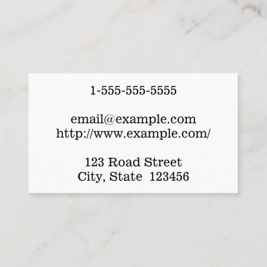 Carte De Visite German Language Translator, Teacher, Tutor (Dos)