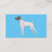 Carte De Visite German Shorthred Pointer dog (Dos)