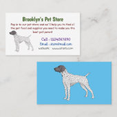 Carte De Visite German Shorthred Pointer dog (Devant / Derrière)