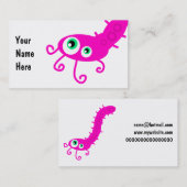 Carte De Visite Germe rose de Caterpillar (Devant / Derrière)