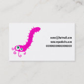 Carte De Visite Germe rose de Caterpillar (Dos)
