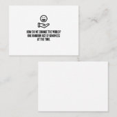 Carte De Visite Geste gratuit de gentillesse (Devant / Derrière)