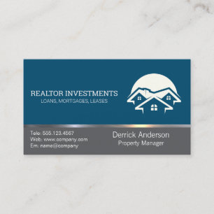 Carte De Visite Gestion de biens immobiliers Entrepreneur