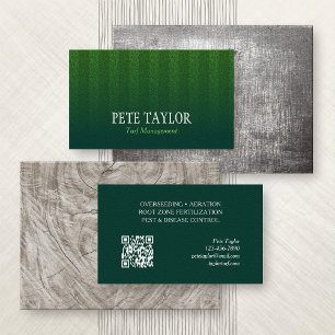 Carte De Visite Gestion de Gazon Sports de Golf